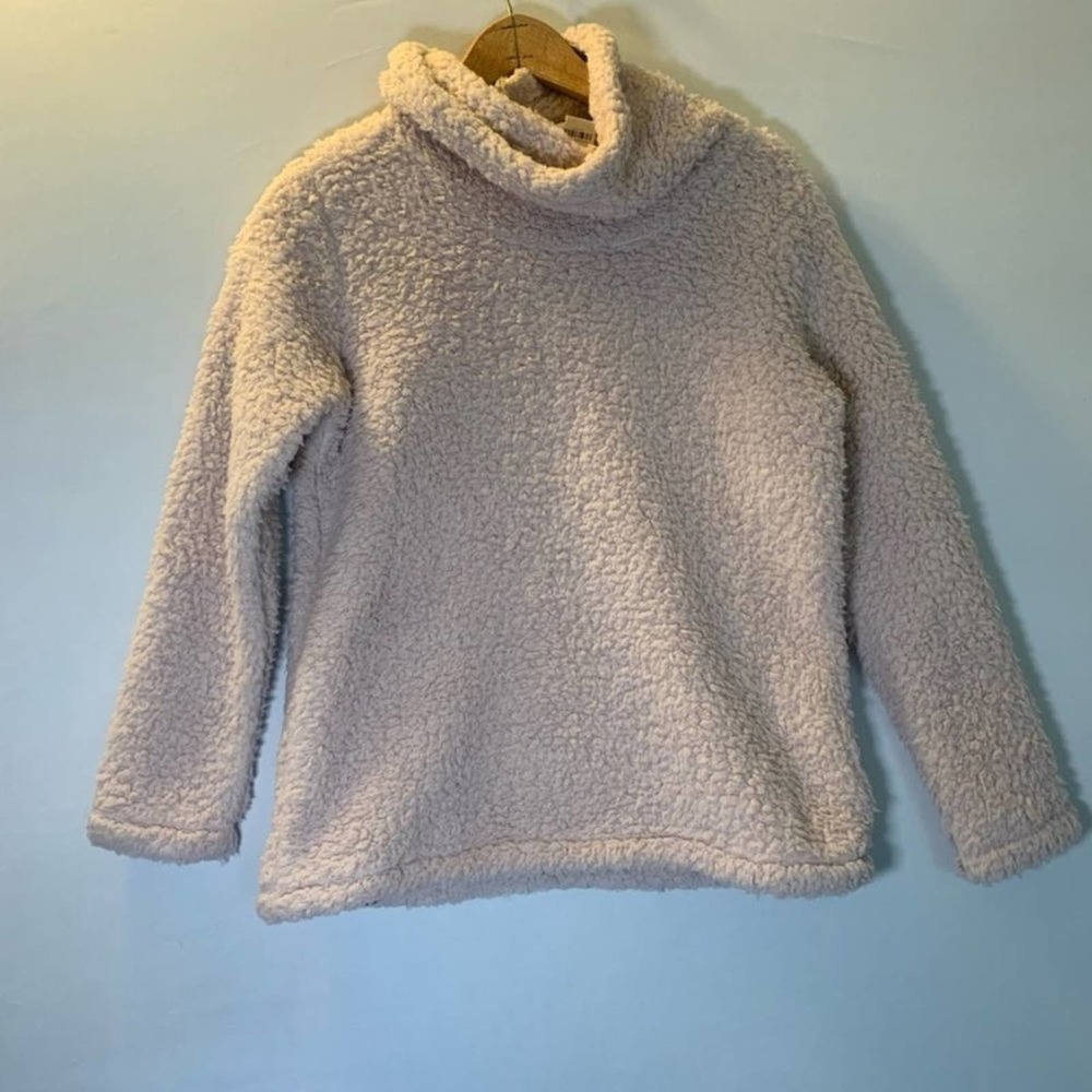 STYLE & Co. Sherpa Pullover Pink Mocha Rose PP